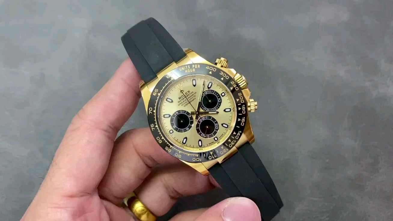 Yellow Gold Oysterflex Gold Dial