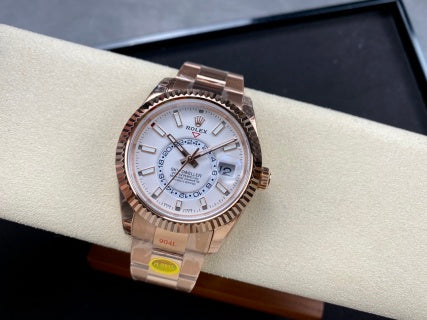 Sky-Dweller Rose Gold White Dial