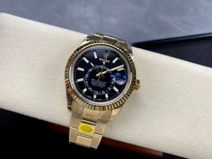 Sky-Dweller Yellow Gold Black Dial