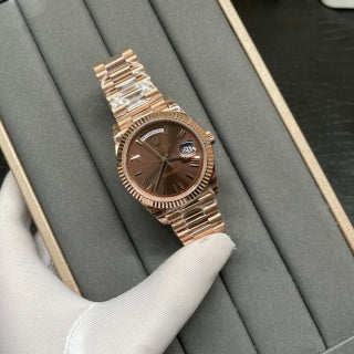 Rolex Day-Date 40 | Oro Everose Esfera Marrón Chocolate