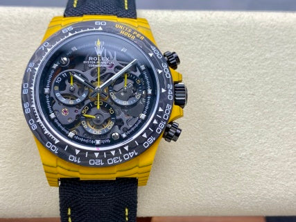 Daytona Skeleton Yellow Carbon