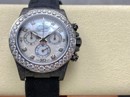 Daytona Carbon Diamond Bezel